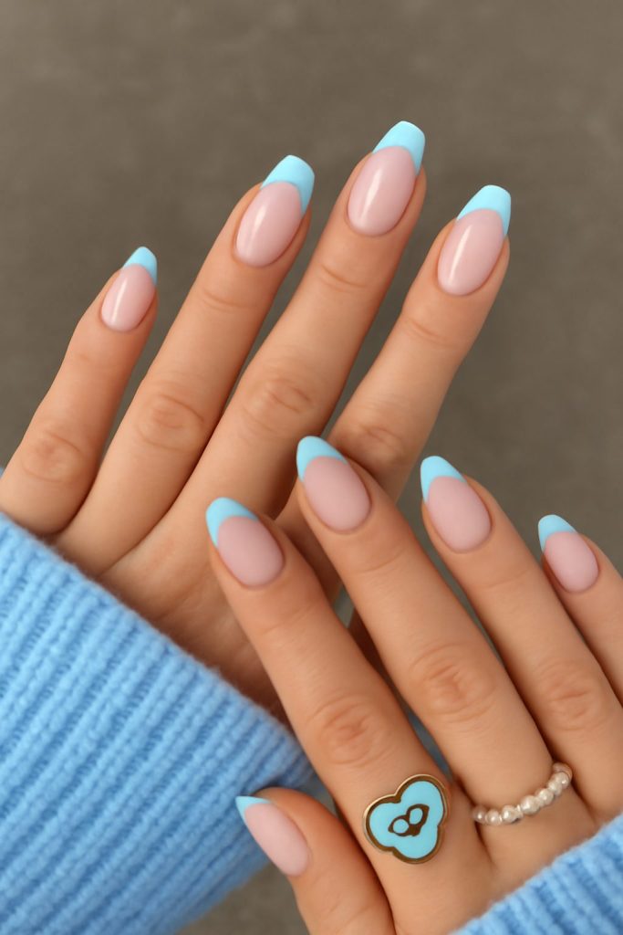 4. Double French Manicure
