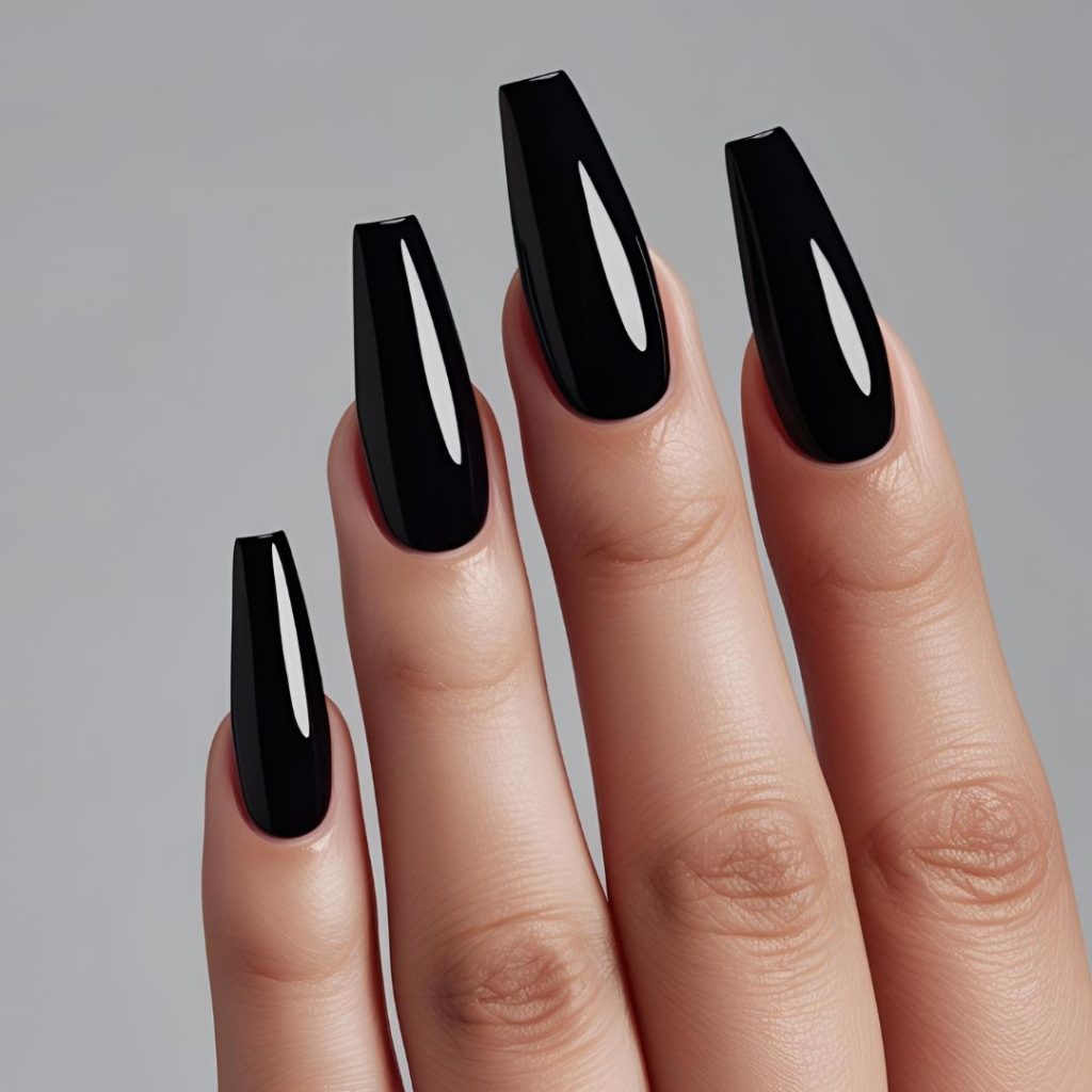 19. Edgy Eclipse french nails