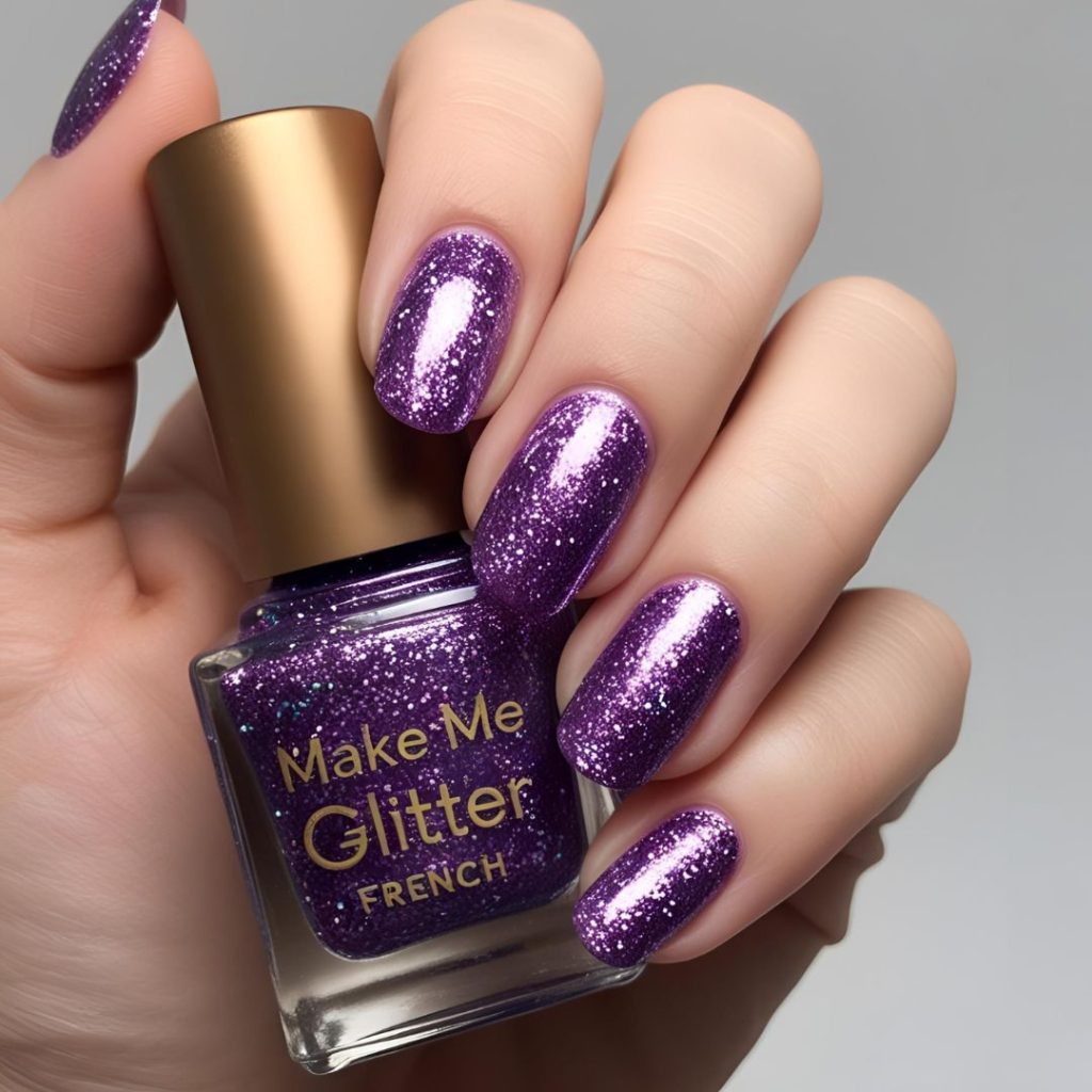 6. Glitter French Tips