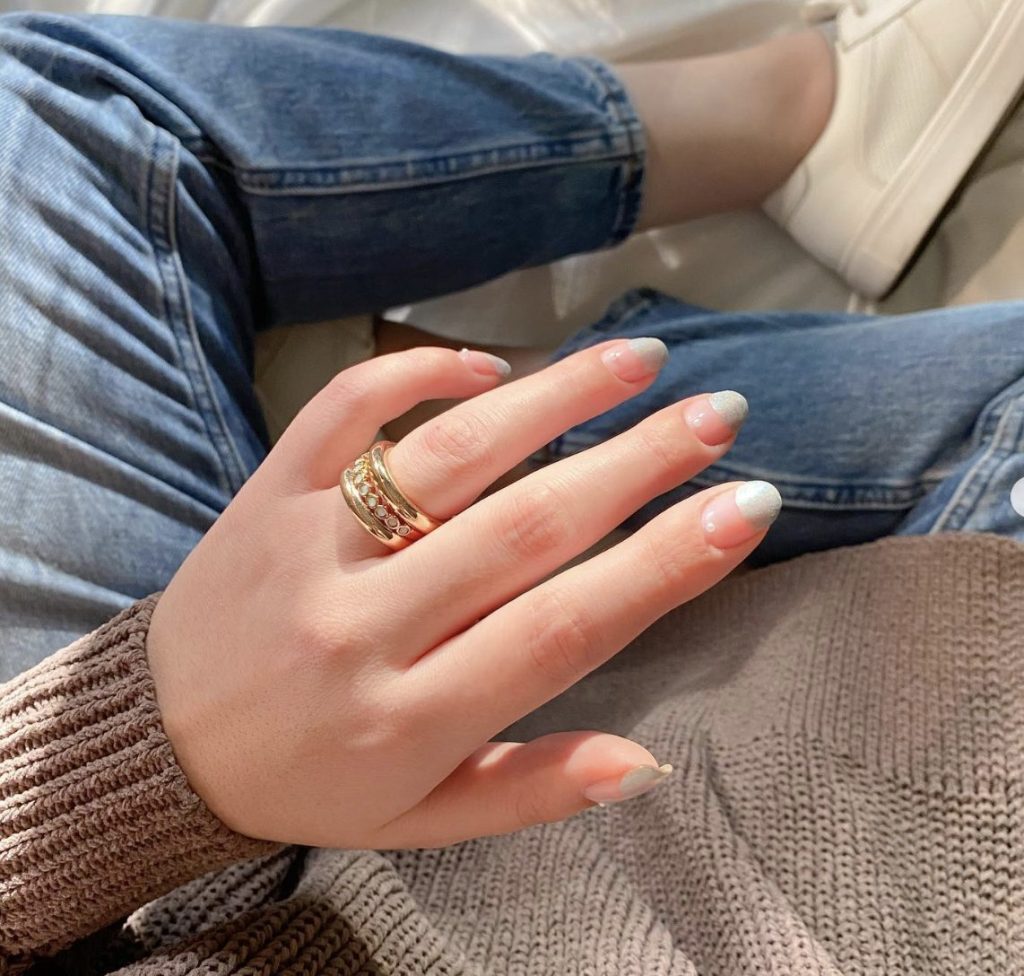 super size white nails