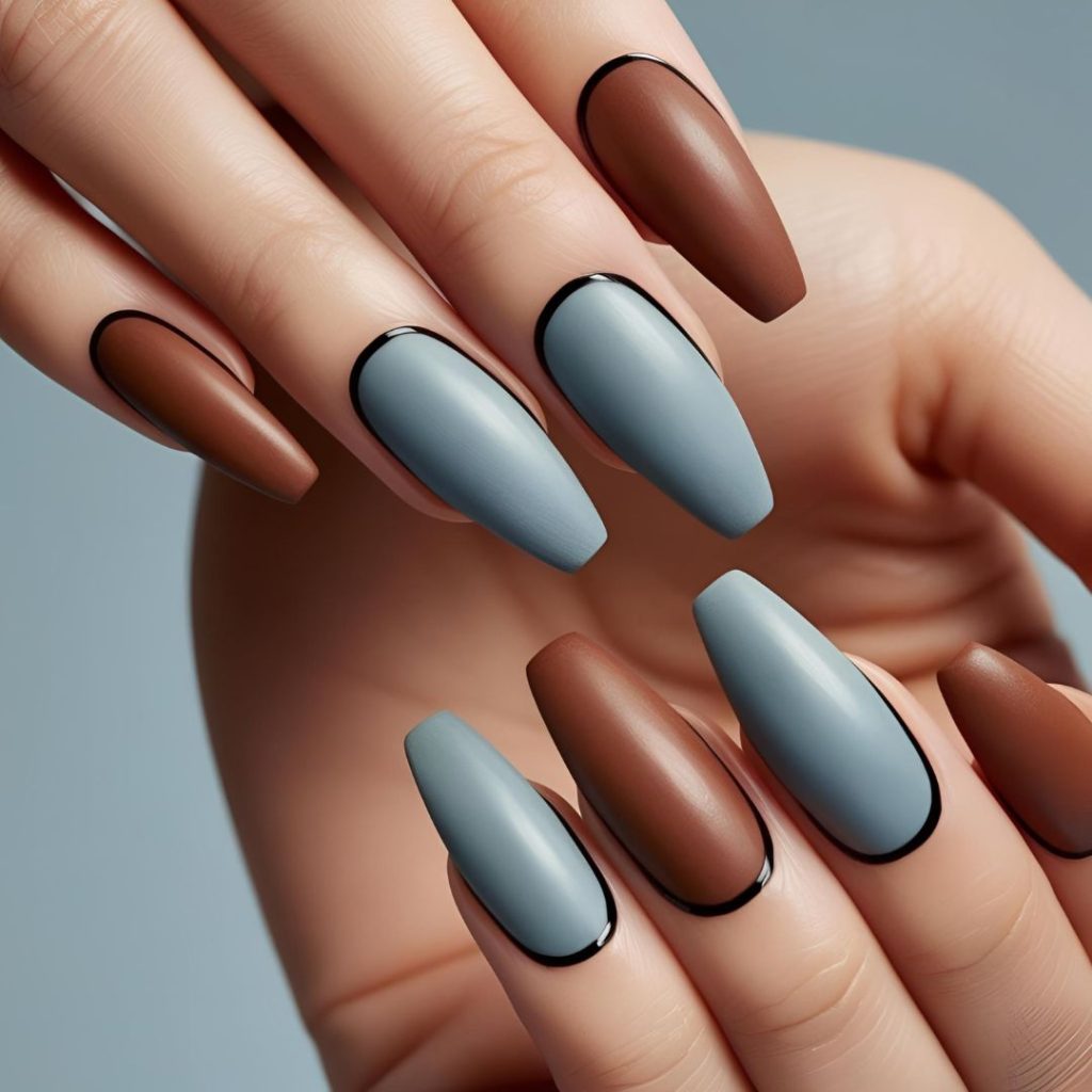 16. Retro Revival french nail design